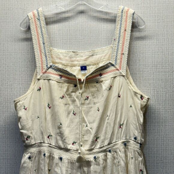 Old Navy Dainty Floral Cute Peasant Tiered Sleeveless Pockets Maxi Dress X-Large - Picture 4 of 10